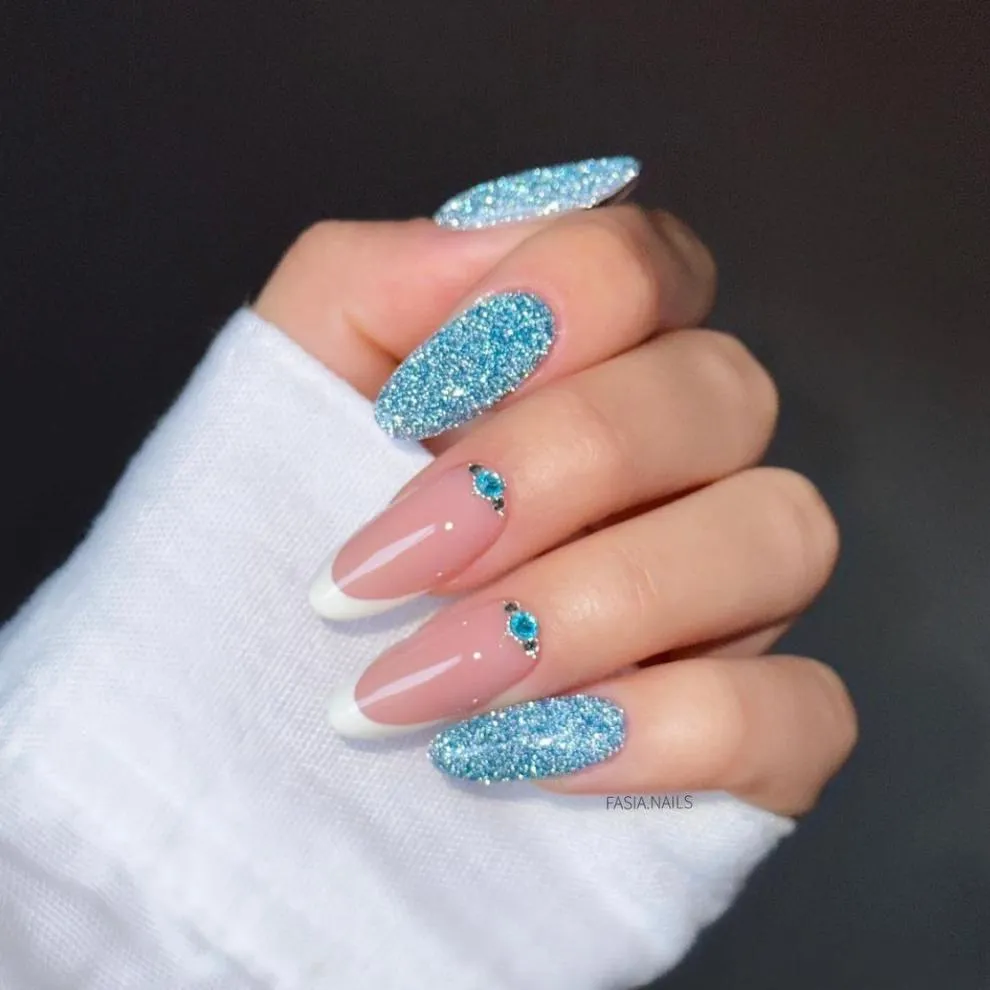 Didier Lab Brillant No 5 gellak 8 ml blå glitter