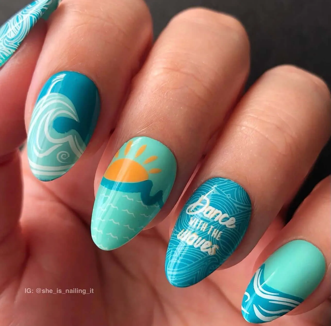Clear Jelly Stamper Sun and Waves CjS-304 stampingplade sol