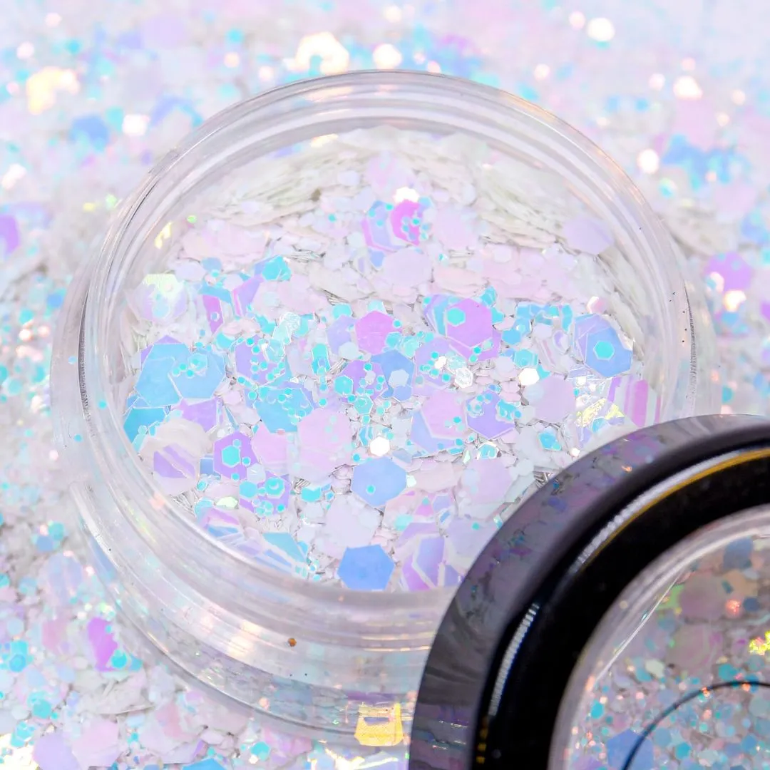 Moonflair Blizzard glitter 2-4 g hvid vinter