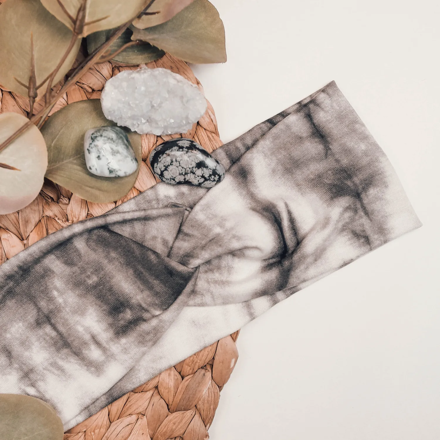 Moonflair SnugWrap Inky hårbånd sort batik