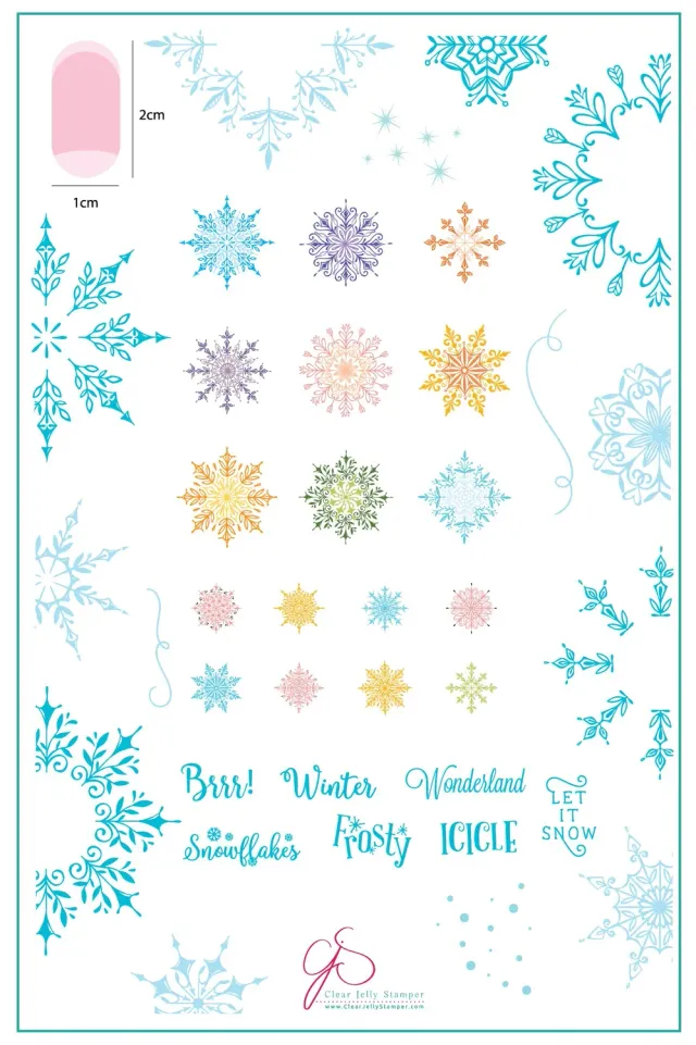 Clear Jelly Stamper CjSC-18 stempelplade Let it Snow snefnug