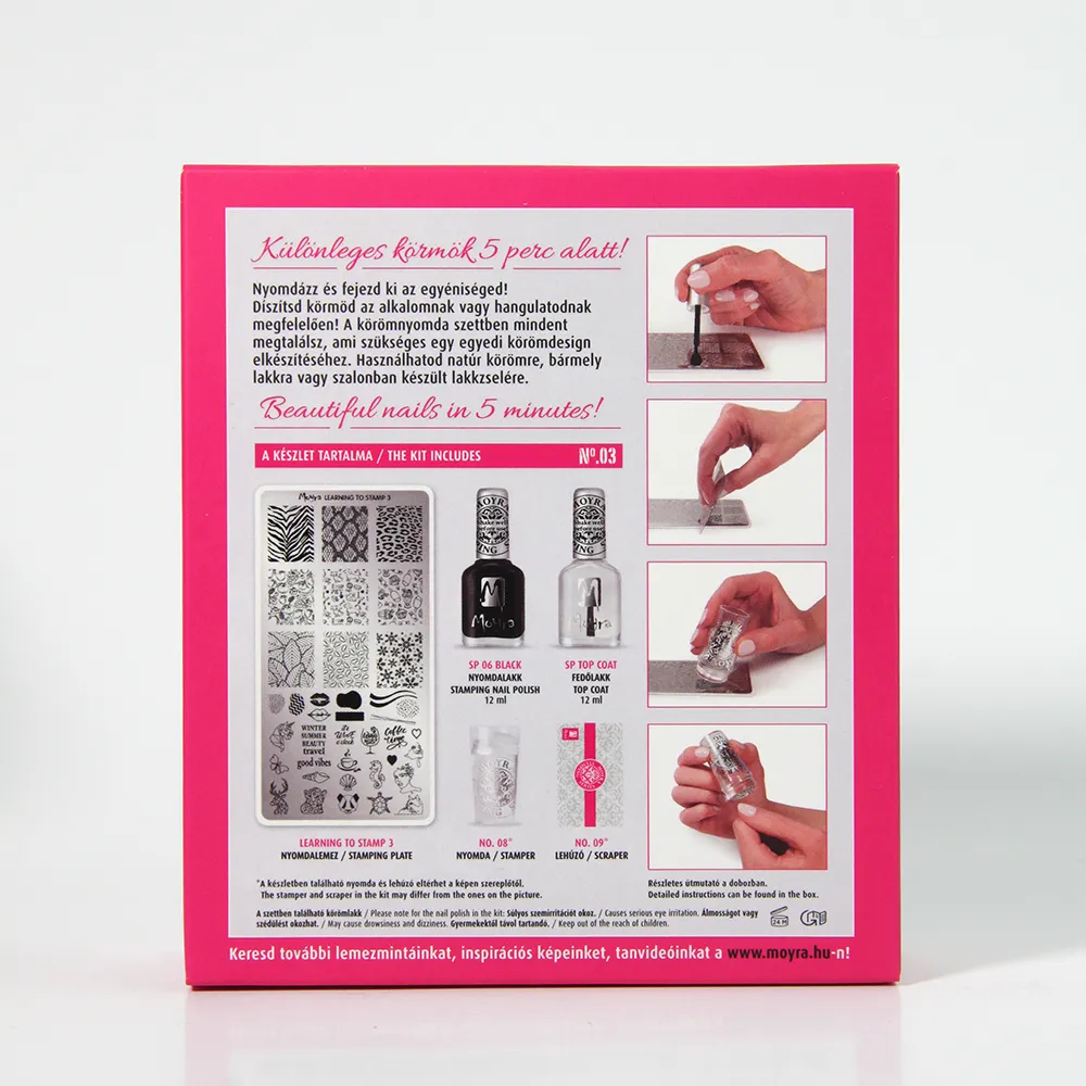 Moyra Learning to Stamp stempelkit No. 03 5 dele