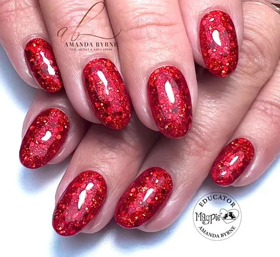 Beautystones Valentina negleglitter rosa guld