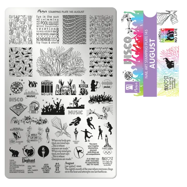 Moyra Stamping Plate 145 negleplade August