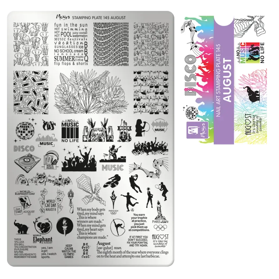 Moyra Stamping Plate 145 negleplade August