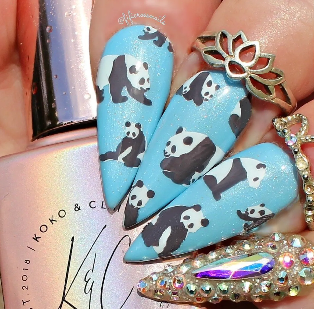 Clear Jelly Stamper Playful Panda CjS-216 stempelplade panda