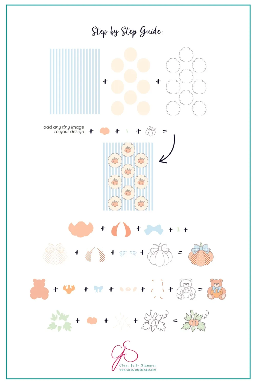 Clear Jelly Stamper Enchanted Harvest CjSH-131 stamping plade