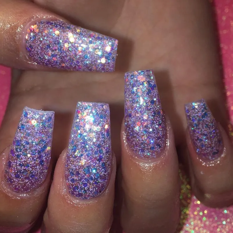 Indigo Nails Roxie glitter til negle – glansfuld