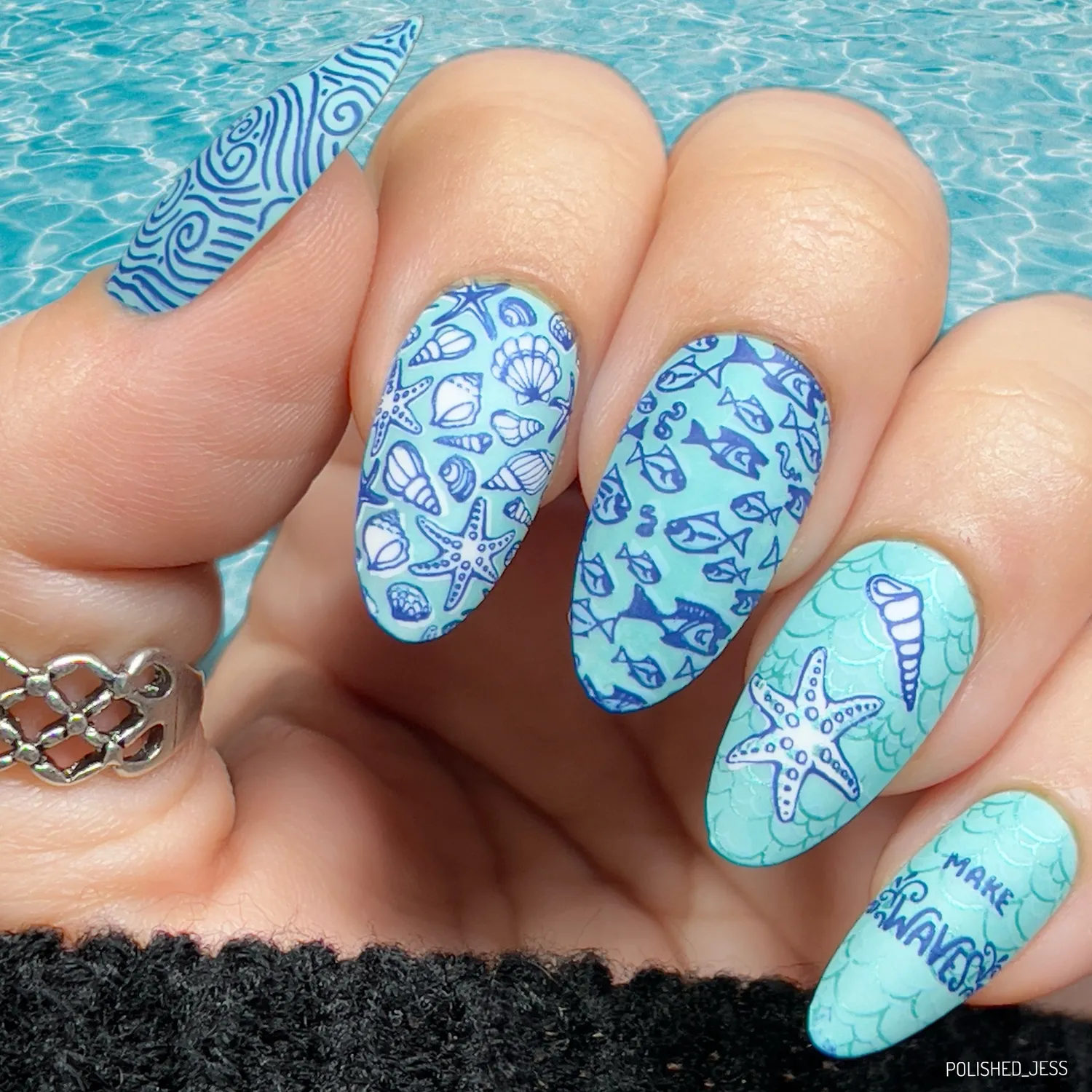 Clear Jelly Stamper CJS-198 Make Waves stampingplade