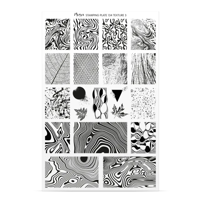 Moyra Try-on No. 134 stamping prøveark gennemsigtig