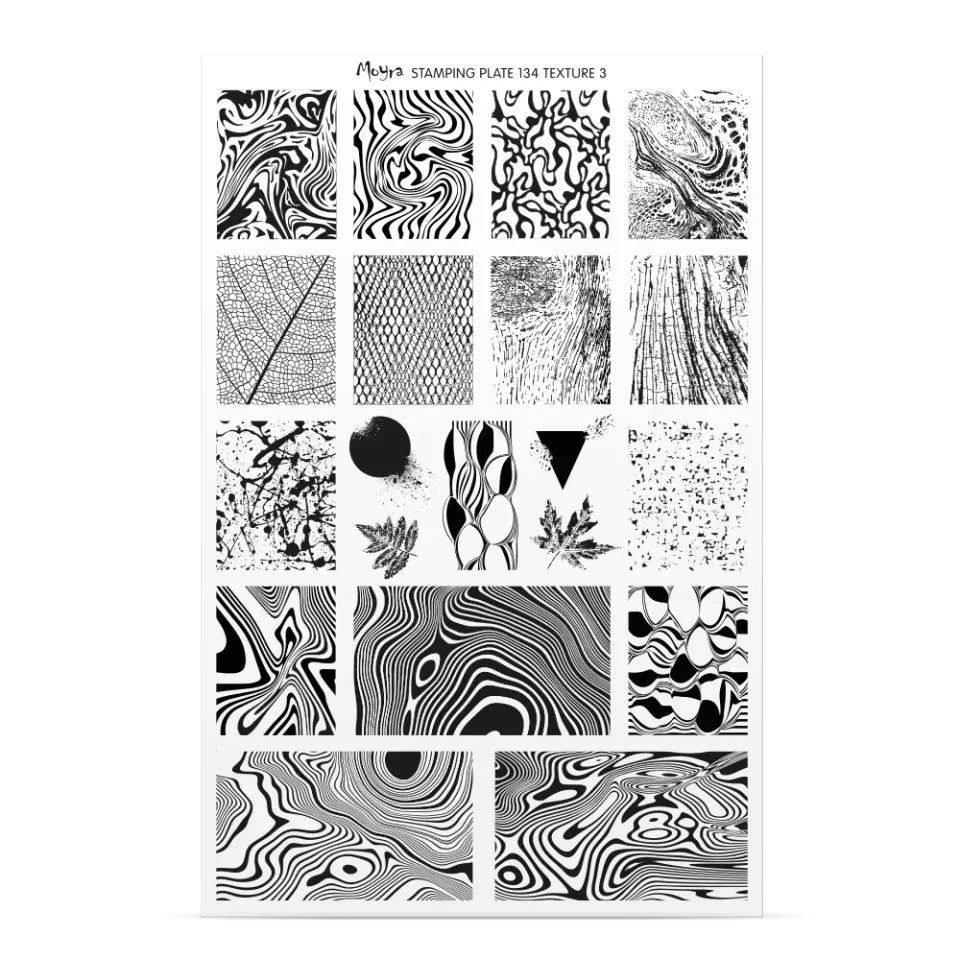 Moyra Try-on No. 134 stamping prøveark gennemsigtig