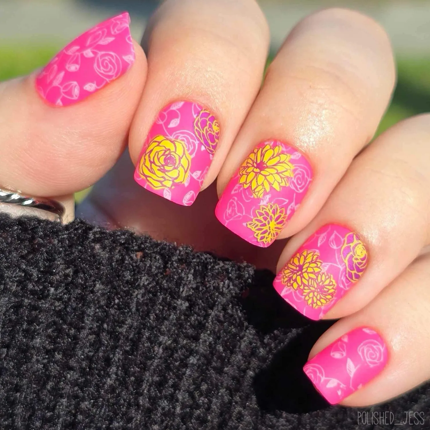 Clear Jelly Stamper Field of Flowers CJS-237 negleplade pæon