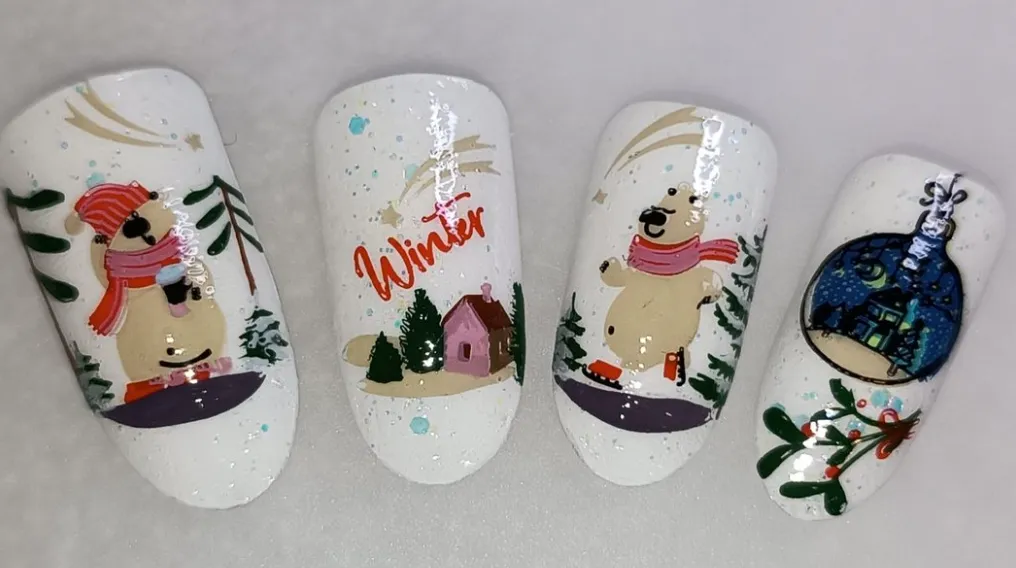 Clear Jelly Stamper LE-07 Frosty stamping plade vinter jul