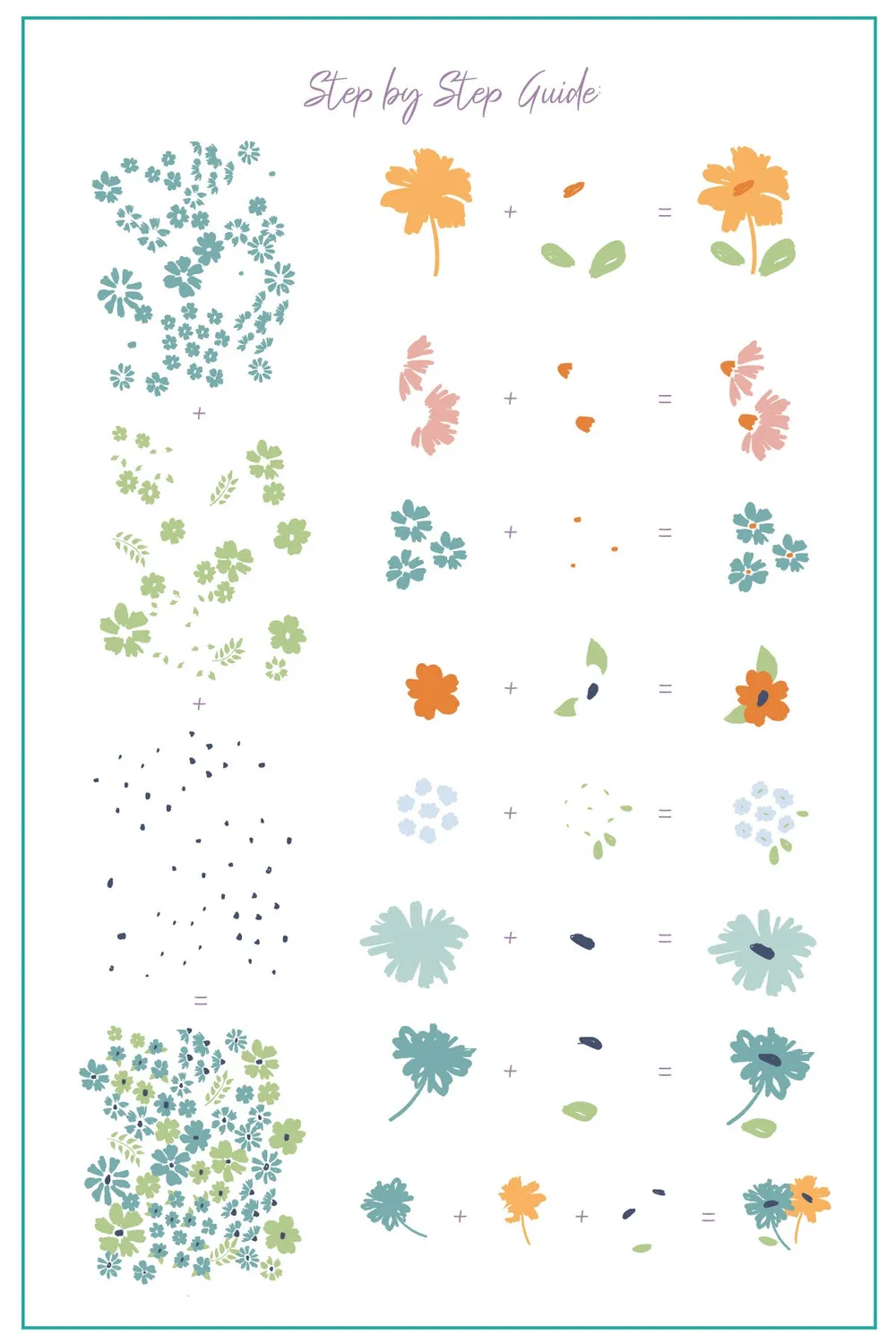 Clear Jelly Stamper CjS-346 Beautiful Blossom plade