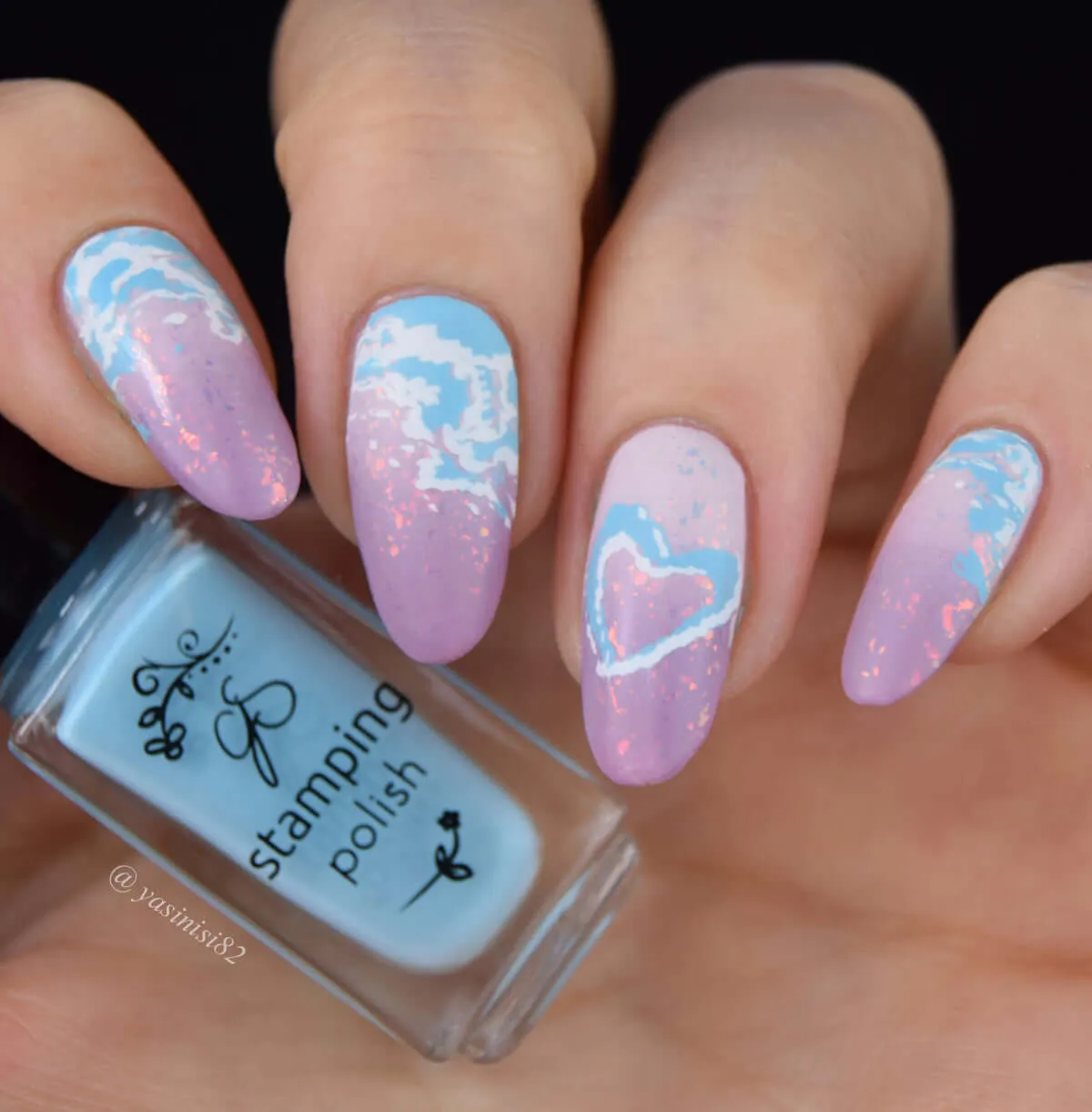 Clear Jelly Stamper CjS-306 Head in the Clouds stamping plade skyer