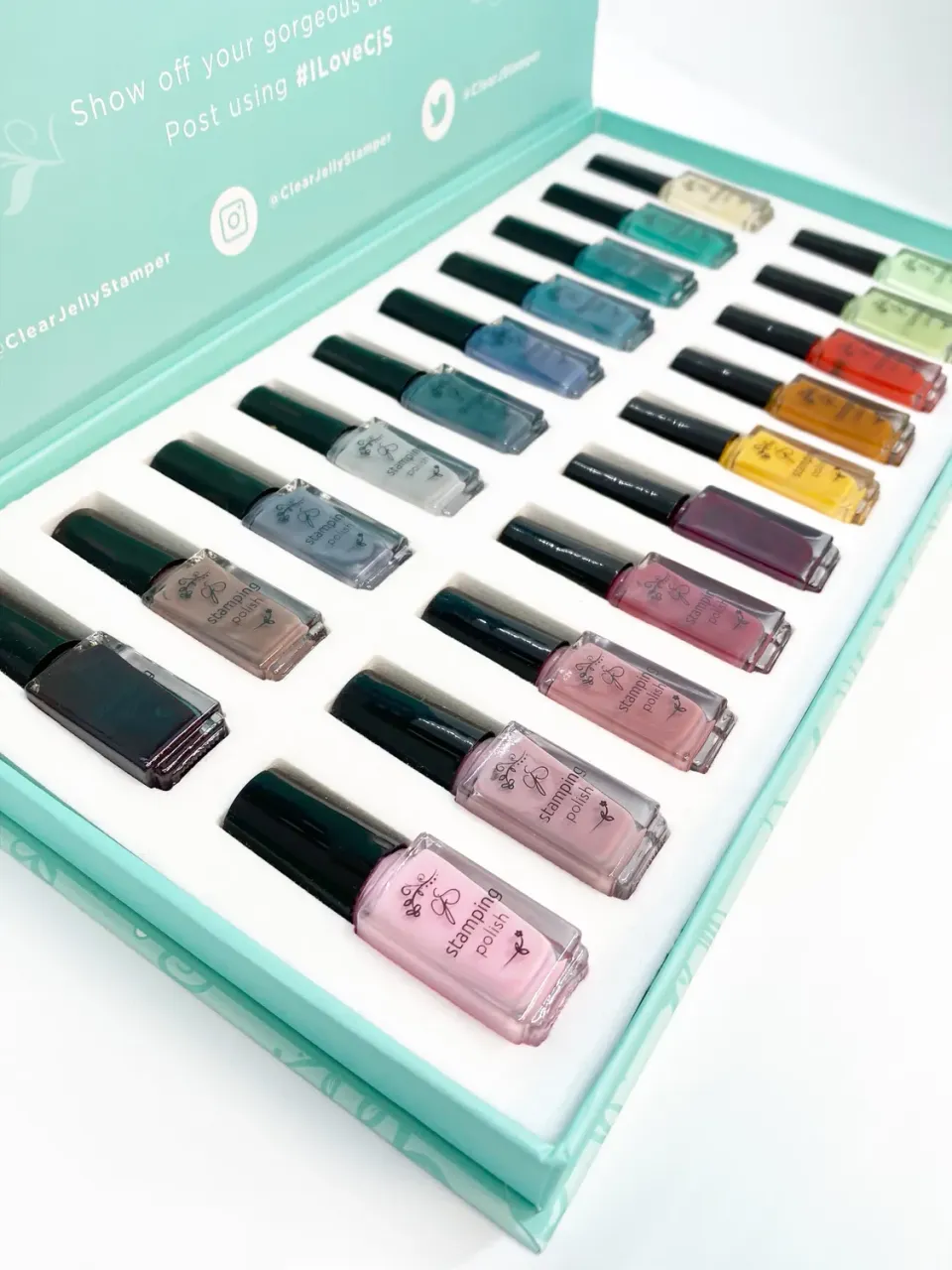 Clear Jelly Stamper Layering Part 2 stamping lak 20 farver