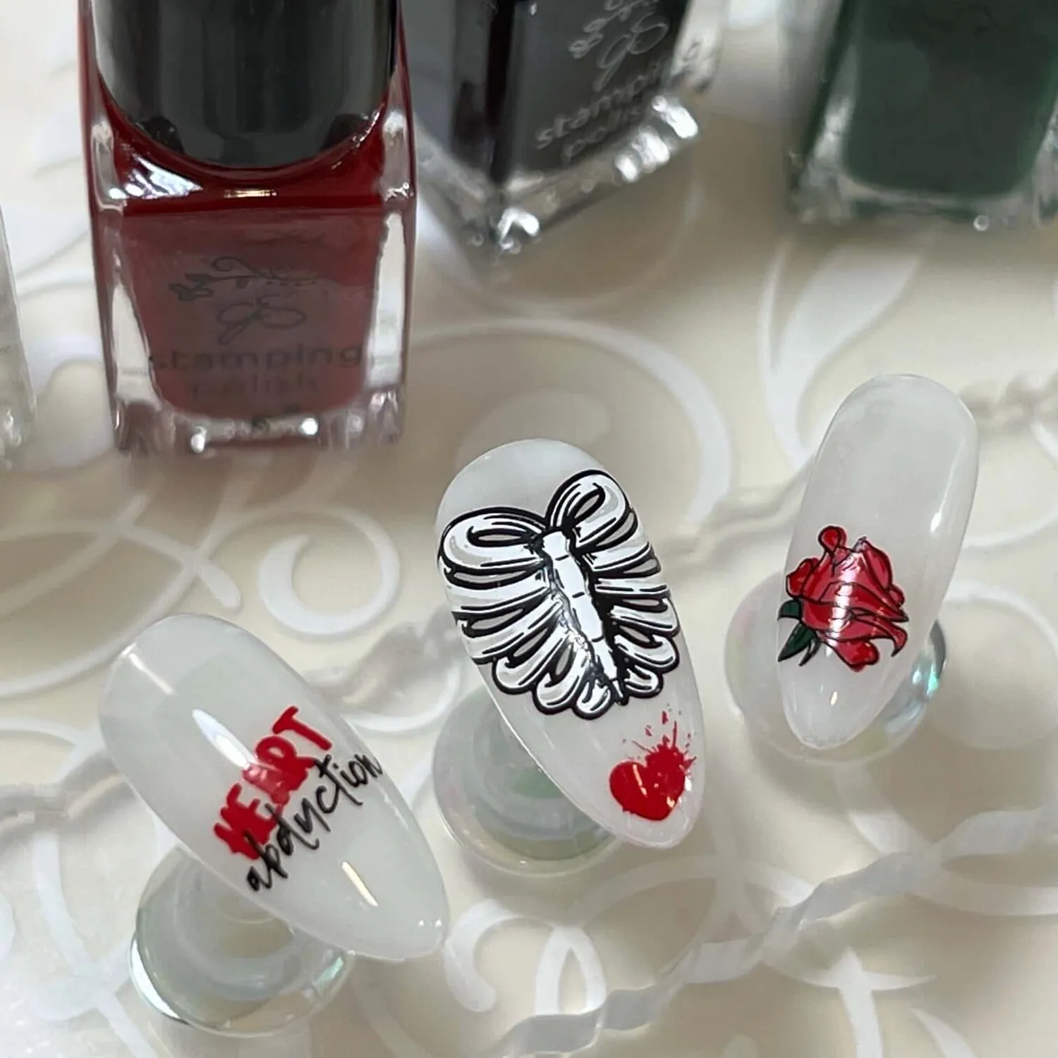 Clear Jelly Stamper My Creepy Valentine CjSV-42 stamping plade