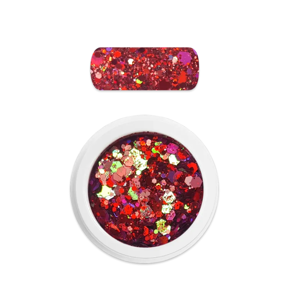 Moyra Holo Glitter Mix 27 Chameleon Red 3 g
