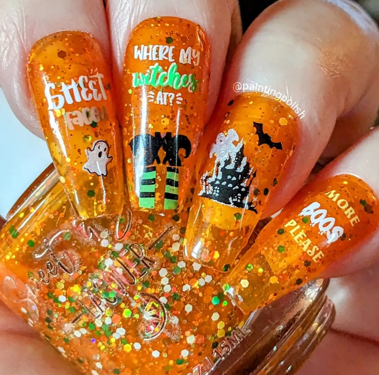 Clear Jelly Stamper H-79 Boo Crew stamping plate 8x8 halloween
