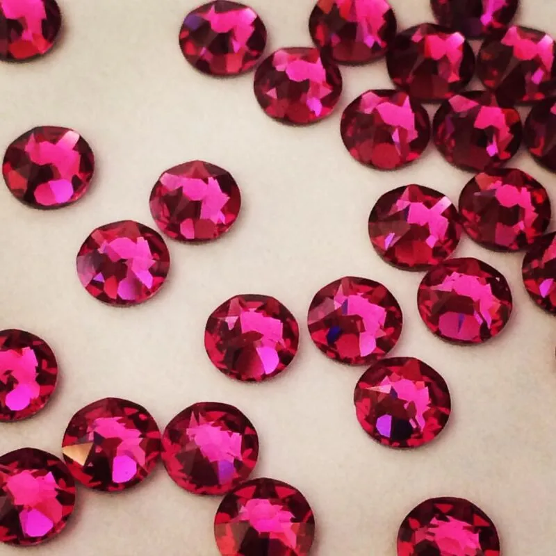 Beautystones Fuchsia neglekrystaller pink glans