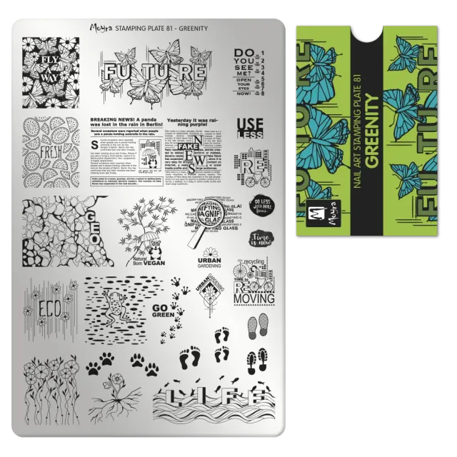 Moyra Stamping Plate 81 Greenity stampingplade