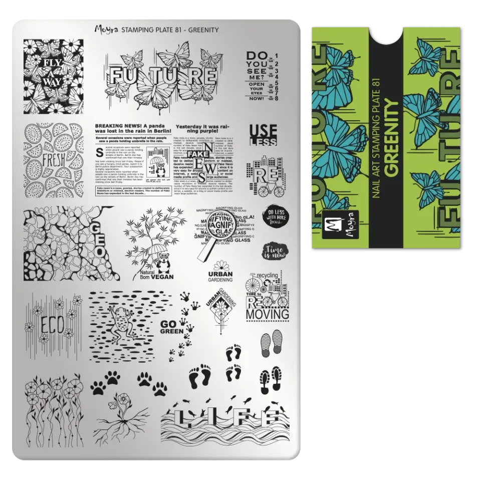 Moyra Stamping Plate 81 Greenity stampingplade
