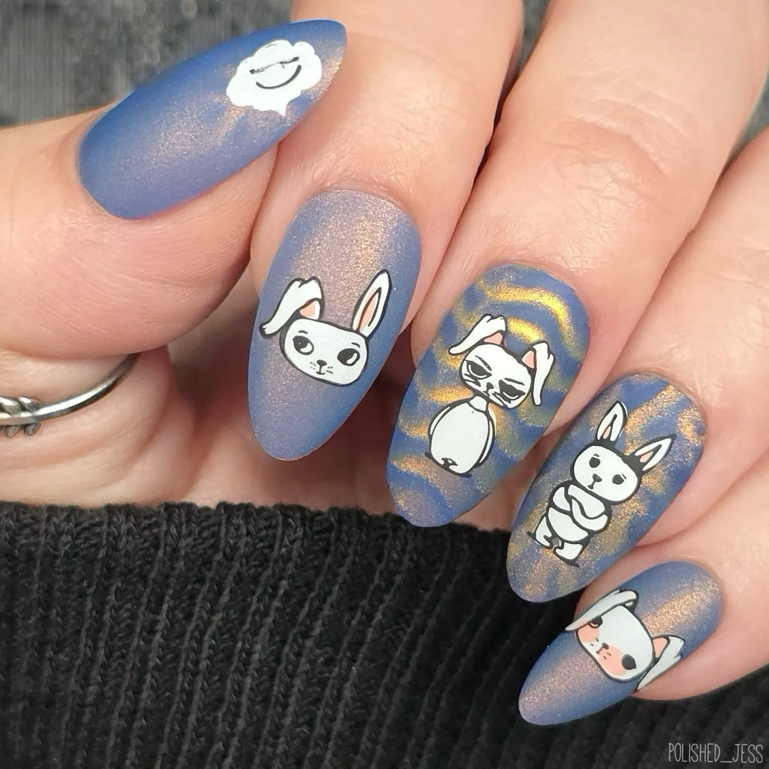 Clear Jelly Stamper CjSH-65 Hipster Bunnies stampingplade