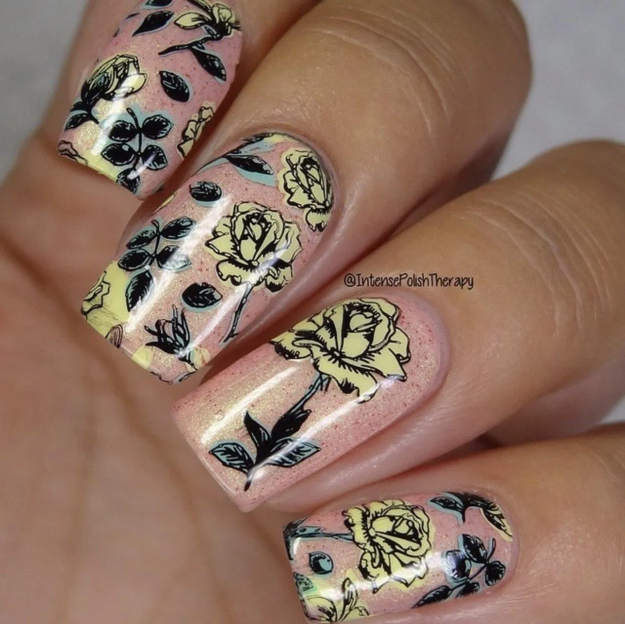 Clear Jelly Stamper CjS-92 All is Rose-y stamping plade