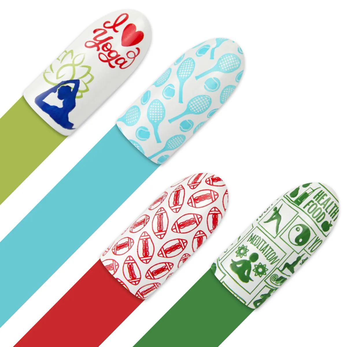 Moyra stampingplade 108 Champion stor til nailart