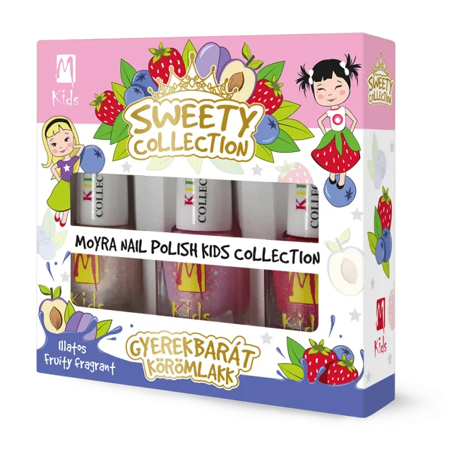 Moyra Kids Sweety Collection neglelaksæt 3x7 ml duft