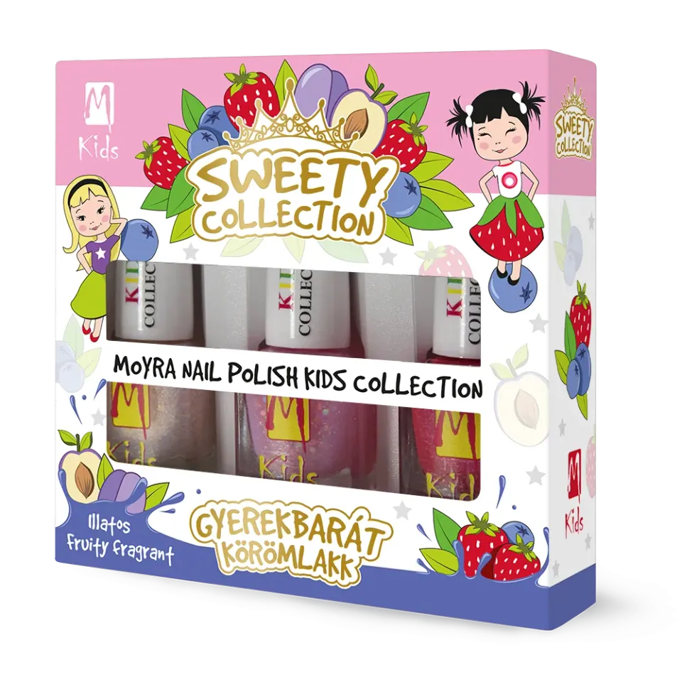 Moyra Kids Sweety Collection neglelaksæt 3x7 ml duft