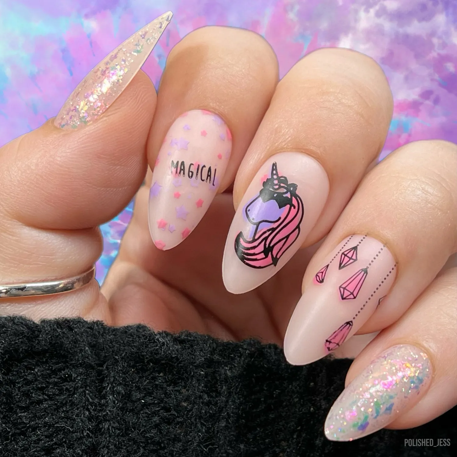 Clear Jelly Stamper LC-51 AlwaysBeAUnicorn stamping plate