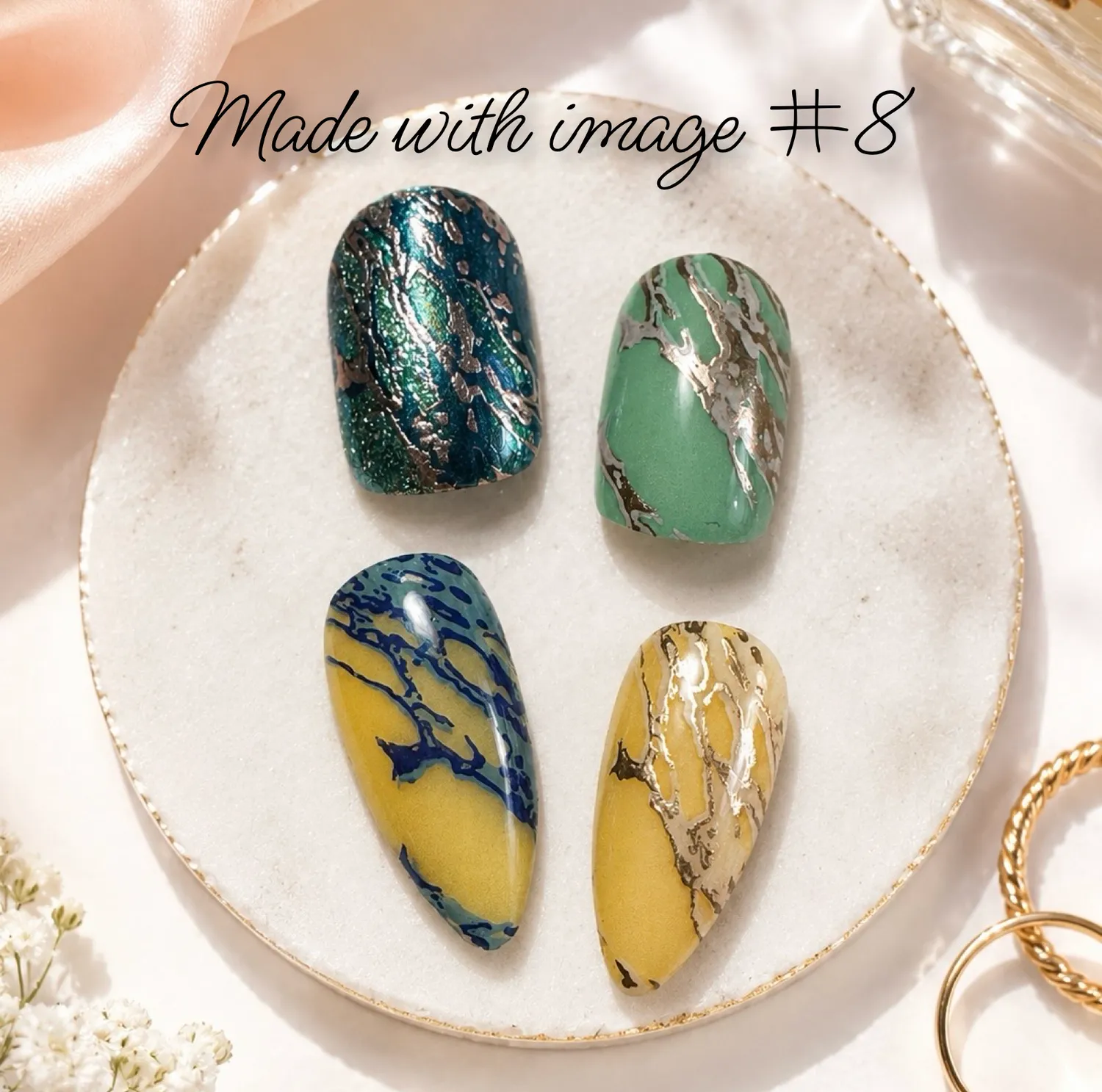 Clear Jelly Stamper Marble Crush CjS-405 stempelplade marmor