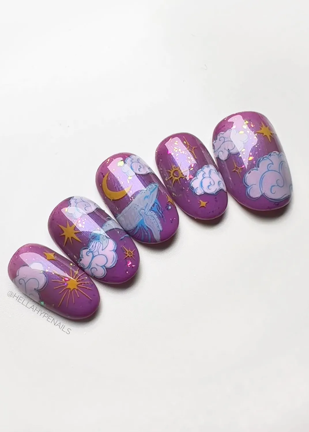 Clear Jelly Stamper Lunar Lullaby LC-105 stempelplade 14x9 cm