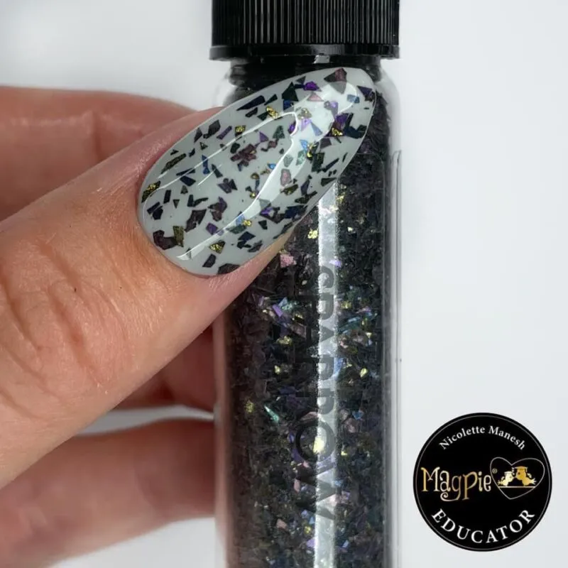 Indigo Nails Sparrow negleglitter mørk glimmer