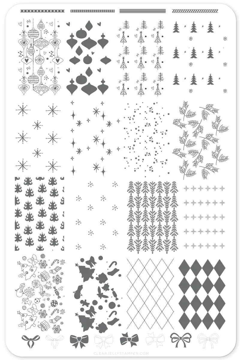 Clear Jelly Stamper Pretty Paper CjSC-25 stamping plade jul