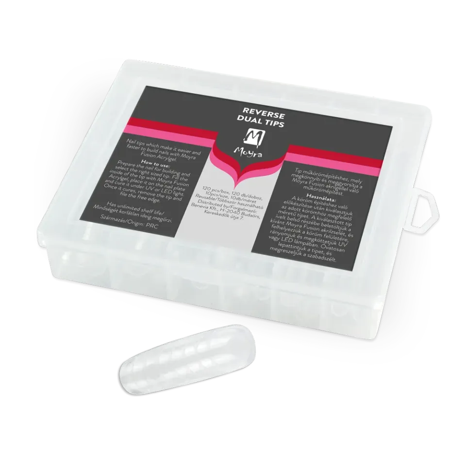 Moyra Reverse Tip Box No. 02 Almond negletips 120 stk