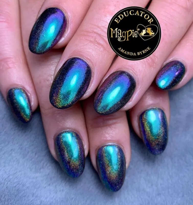 Beautystones Laurel Holo Chrome neglepulver spejleffekt