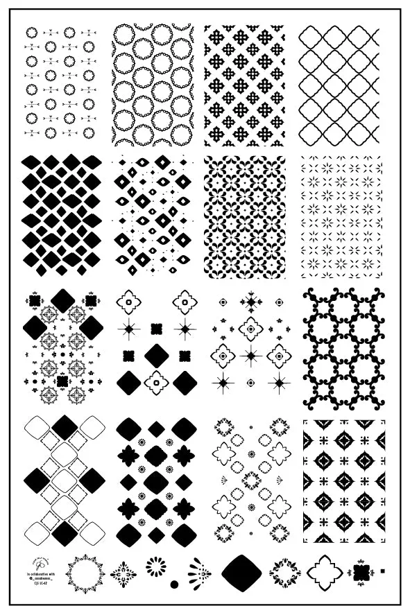 Clear Jelly Stamper LC-62 Talavera stamping plate mosaik