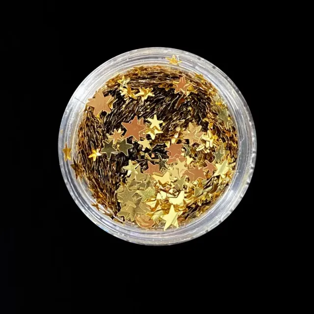 Beautystones Gold Moon & Stars neglepynt guld