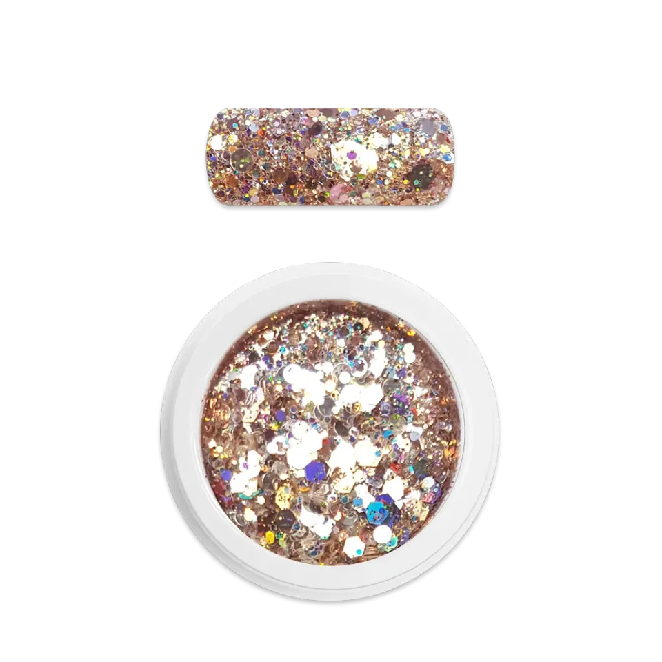Moyra Holo Glitter Mix No. 26 Champagne negleglitter 1 g holografisk