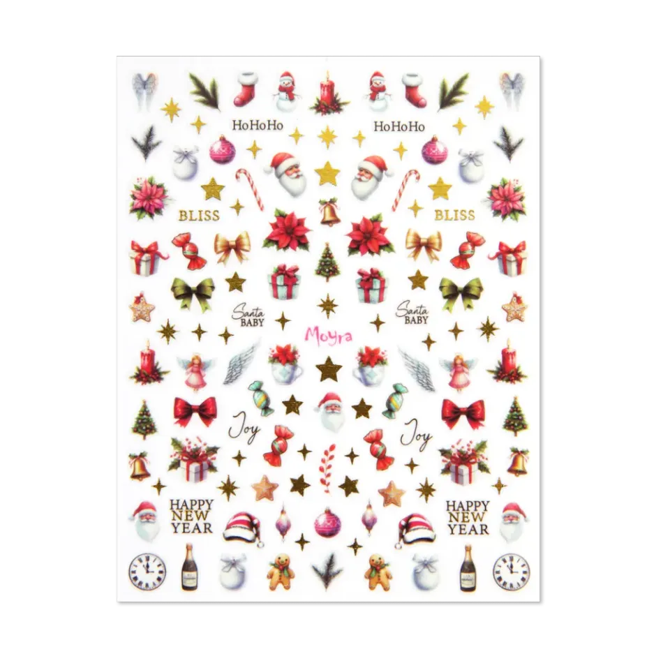 Moyra Nail Stickers 34 negleklistermærker selvklæbende