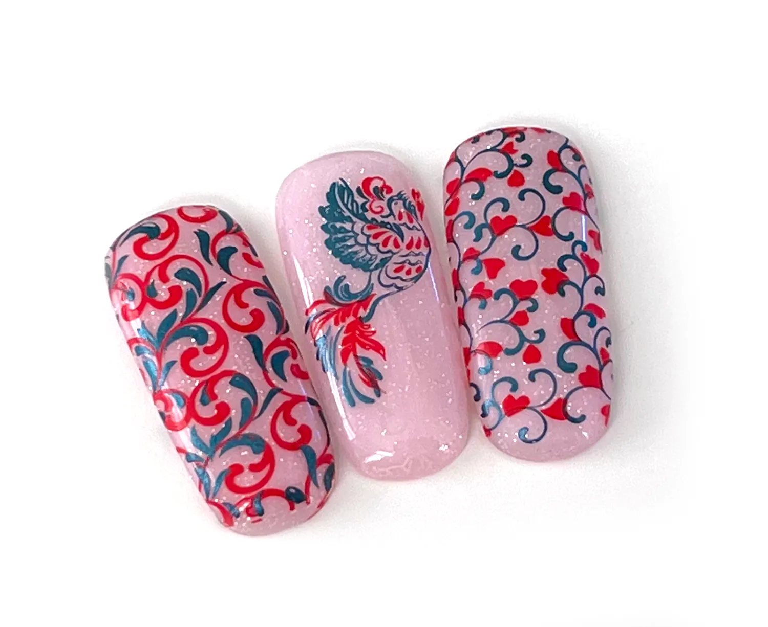 Clear Jelly Stamper English Garden Swirls CjS-173 stampingplade floral