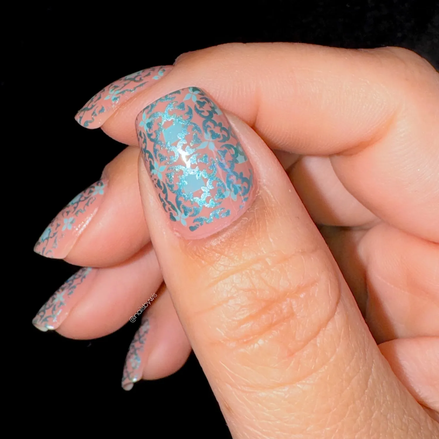 Full Nail Fab Blissful Baroque CJS-338 stempelplade barok full nail