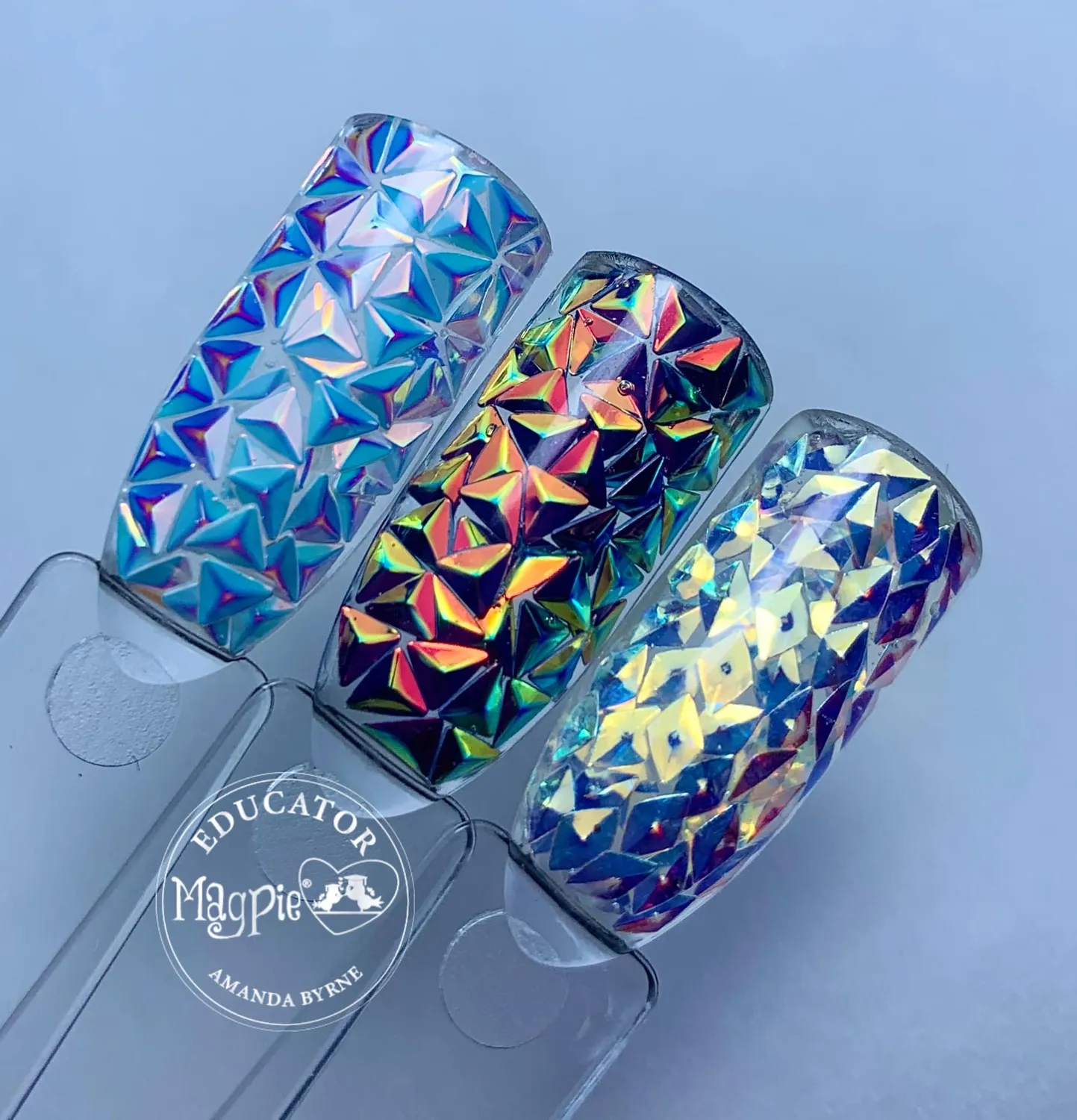 Indigo Nails Diamonds Shapes neglepynt – 3D sten