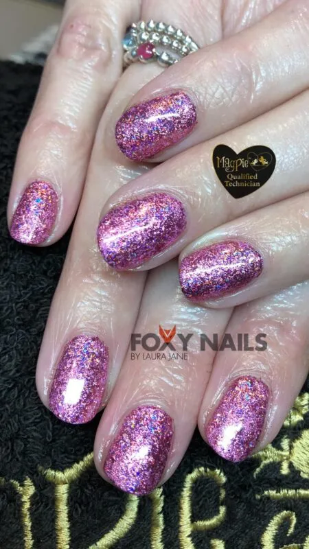 Indigo Nails Marian negleflakes krom effekt