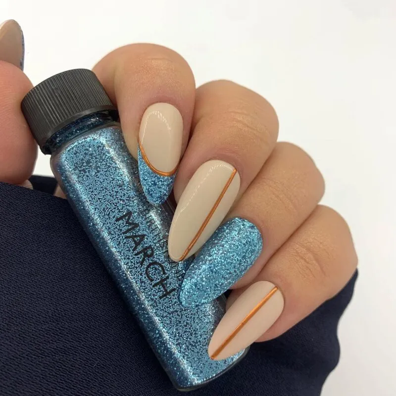 Indigo Nails Beautystones March Glitter negleglitter fin