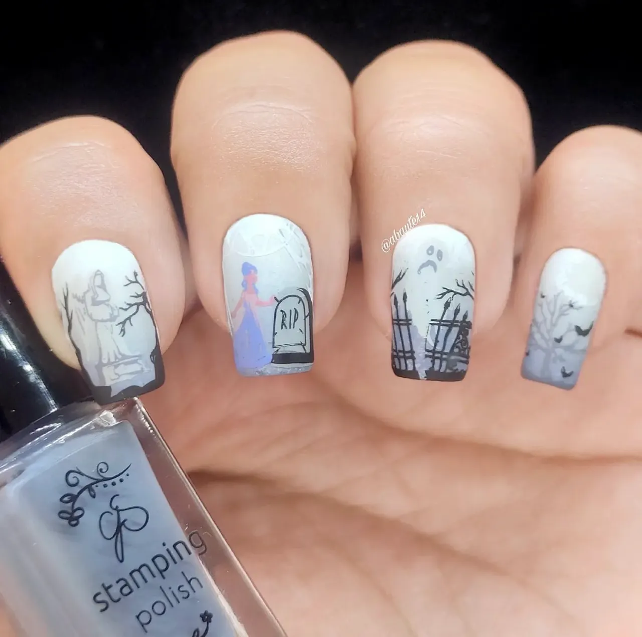 Clear Jelly Stamper H-69 Give Me Chills stamping plade halloween