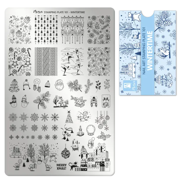 Moyra Stamping Plate 101 Wintertime stempelplade vinter