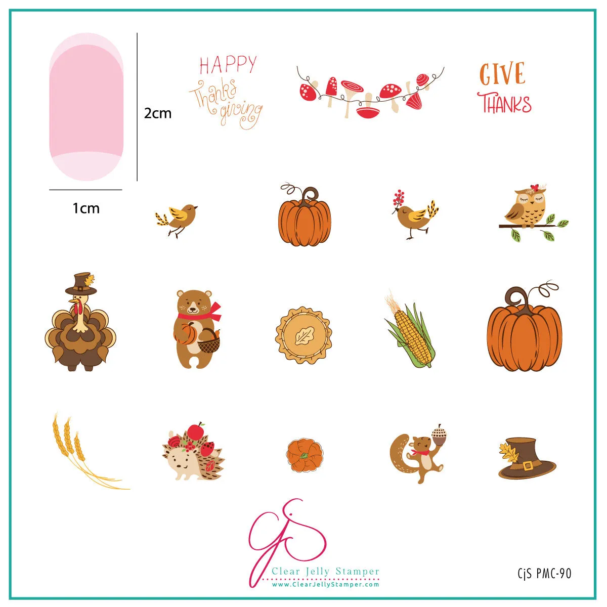 Clear Jelly Stamper Plate of the Month October 2023 stampingplade sæt